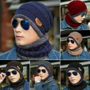 d16dc9ca66906dfb2196abd1f750dcc7 Wool Cap With Neck Warmer | Beanie And Scarf Set With Fleece Mask | Winter Thermal Wool Cap For Men And Women