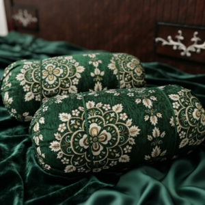 d2595861558047ed9230a9de9211d4da Luxury 2 Piece Soft Velvet Jacquard Gol Pillow Cover Set 36 x 17 Easy Washable Floral Design