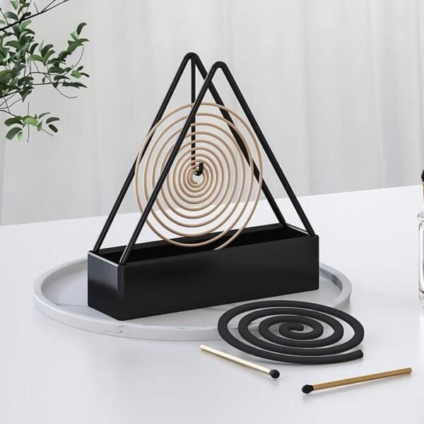 d2cc74a1d992df2c1b0a41e8fb1cf3da Mosquito Coil Holder, Iron Mosquito Coil Holder In Triangle Shape - Durable Stand Designed For Safe Placement Of Mosquito Coils (Random Color)