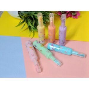 d31b6b5ecb64cf83c514ef082ba12d7d Pack of 6 Bottle Shaped Kromi Character Highlighters for Girls and Boys – Cute Stationery Set