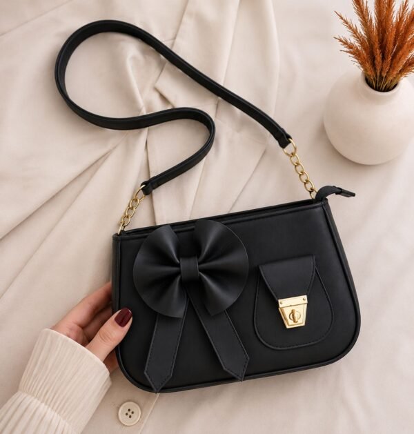 d33077ef41ef816c1babd0d6e04864e2 Bella Bow Shoulder Bag – Fashion Mini Handbag with Decorative Bow Design