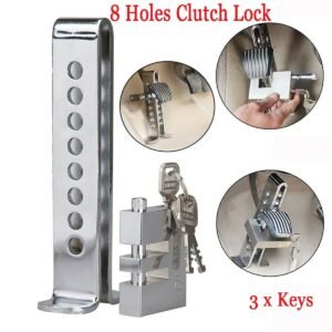 d3bedb574f5a65b88801f4f6d9865b00 Universal Car Pedal Lock Anti Theft Lock Pedal Lock 8 holes for almost all Cars