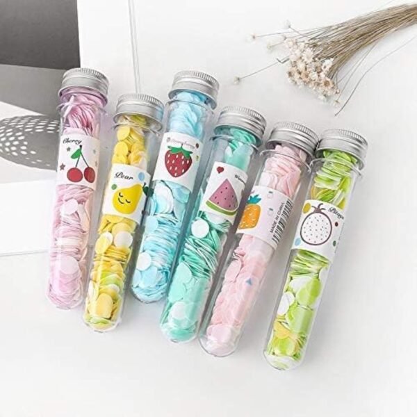 100 Pcs Disposable Flower Paper Soap With Portable Tube Multi Color Travel Sheets For Hand Washing And Outdoor Use Premium Quality (Random Color)