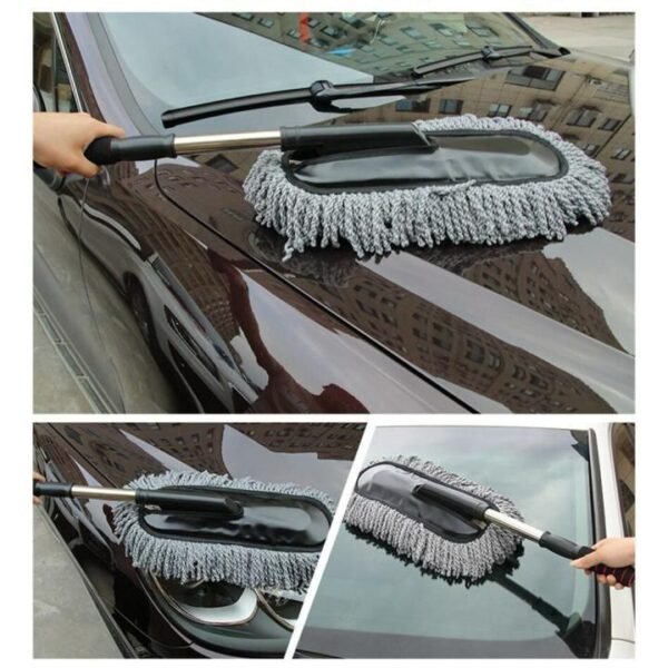 d565a1155b26e867a3c41e8ed786ac6e Telescopic Microfiber Car Duster With Long Handle - Automotive Accessory Designed For Dust Removal And Daily Vehicle Maintenance Routine