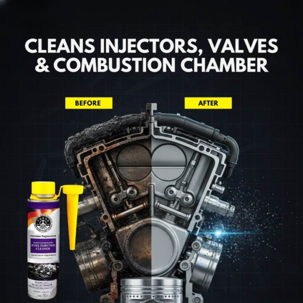THREE GUYS Fuel Injector Cleaner 320 ML – Advanced Fuel System Cleaning & Performance Booster (Treats up to 60L) (German Engineered)