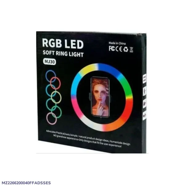 d7f7d71678669e74e17d1183eb4ff272 RGB LED Multi Colour Ring Light MJ-30 without stand