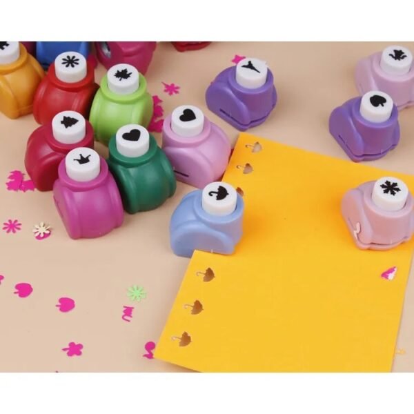 d8308e3294e7877e66daf5b579e90d83 Mini Paper Punch 1 Pc – Assorted Shape DIY Craft Punch for Paper Cutting - Random Color
