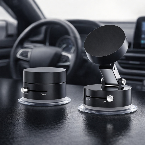 d99f7b70bda88469571b71b387bba873 Premium Suction Cup Magnetic Support Holder – Obsidian Black Multi-Angle Retractable Folding Phone Mount for Car, Desk