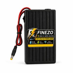 da6222f41d8f360db625a2d3ab0ff7c7 Finezo WiFi Router Power Bank 12V 6000mAh – 0.5A/1A Mini UPS, 5-6 Hours Backup for WiFi Router & Modem – Portable Internet Power Backup