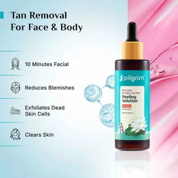 dcaa16a8ef96c612de411a7d6b8fd7c4 Pilgrim 25 Percent AHA 2 Percent BHA 5 Percent PHA Peeling Solution 30ml Exfoliating Brightening Skin Renewal Formula For Radiant Glow