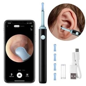 dcf1f2e1365d5fbef379554912f52b08 Ear Cleaner High Precision Ear Wax Removal Tool With Camera With LED Light Wireless Cleaner Smart Ear Cleaning Kit (Random Color)