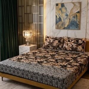 dd39c3bc2e8fda493e8e794f0ea960f4 3D Crystal Cotton 3-piece Bedsheet Set AY0010048