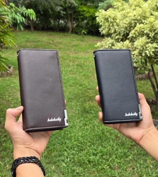 dd83aefea76cff8e9631209b4c487001 Balebaily Long Wallet Slim Multi Pocket PU Leather Design