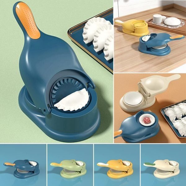 dff0c9b807edfe9ba7ba4bda5c3b3c75 2-in-1 Manual Dumpling Maker & Dough Press Machine | Portable Samosa & Gujiya Mould Tool | Easy Kitchen DIY Pastry Accessory