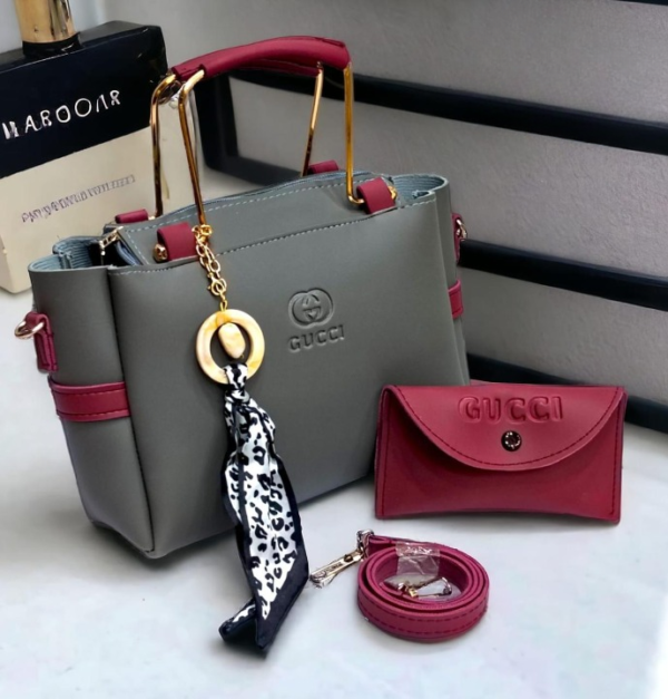 dffce56c48d284fb3ab23940b74da8a0 Ladies Handbag With Match Small Pouch Elegant Design Premium Quality
