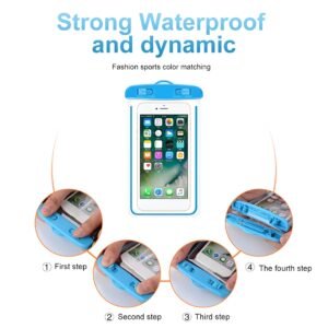 Universal Waterproof Mobile Pouch | Underwater Touch Sensitive Phone Case | Dry Bag for Rain, Swimming & Travel | Premium Protection Cover (Random Color)