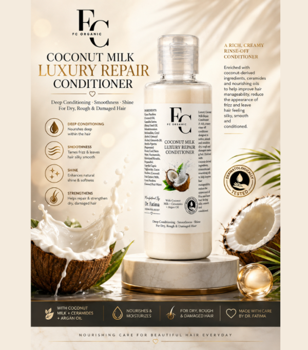e0bb13b77162eaa7a02e181b7c32c63e FC Organic Coconut Milk Luxury Repair Conditioner - 120ml
