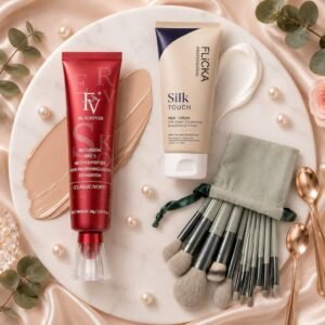 3 In 1 Makeup Deal - Flicka, FV & Brush Set