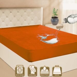 e1dce277743098e38af141fb53c92202 Waterproof Mattress Protector Size 72x78 Durable Soft Comfortable Breathable Fabric Easy To Clean | Random Color