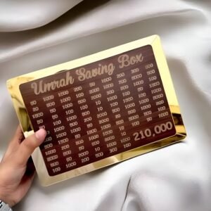 e20efb60e6a64c77d943b40b751ee1ec Wooden Umrah Saving Box | Premium Money Box with 210,000 Goal Tracker | Elegant Islamic Design for Charity, Donations & Umrah Fund