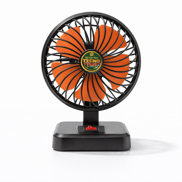 e259c4e30068138f0163edfd1deae3a1 TECNO Plus GA-88 Portable AC/DC Table Fan – 12V Car & 220V Home Fan | Adjustable Mini Desk Fan for Office, Travel & Load Shedding | 8x6 Inches