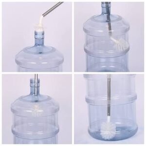 e613c76be6173df74ed15b6942c4aea7 19 Litre Water Bottle Cleaning Brush Adjustable Long Handle 40 to 60cm Deep Cleaning Brush for Gallon Bottles (Random Color)