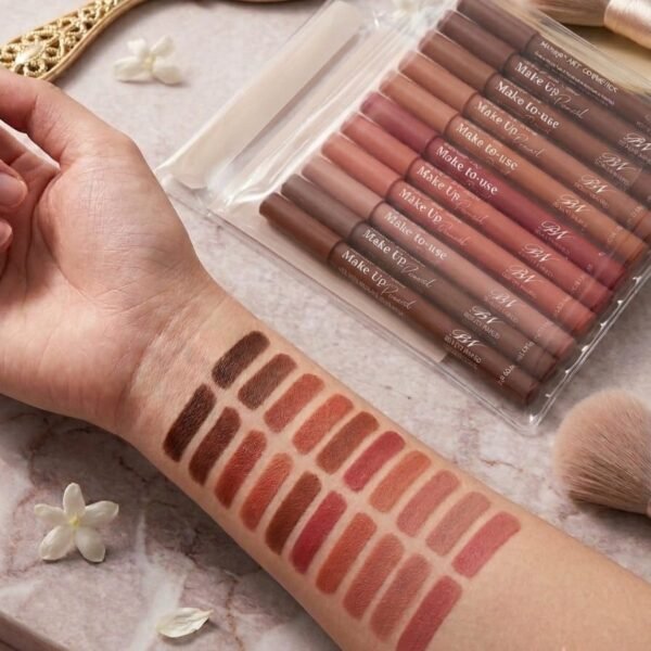 e695046815ab67950be3a857f54cae04 Nude Shades Lip Pencils - Long Lasting High Pigmented Precise Definition Waterproof Lip Liner