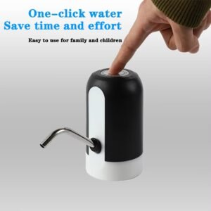 e71ef7b643af22410d3316b615c77948 USB Rechargeable Automatic Water Bottle Pump – Electric Drinking Water Dispenser with One-Touch Switch for Gallon Bottles