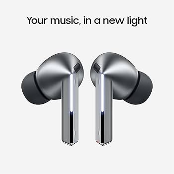 Samsung Galaxy Buds 3 Pro AI True Wireless Bluetooth Earbuds, Noise Cancelling, Sound Optimization, Redesigned Comfort Fit, Silver