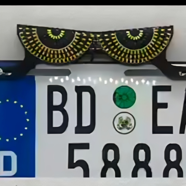 e803605c198ba409b48e62fed395eea8 Universal LED Devil Eyes License Plate Light – Custom Decorative RGB Number Plate Frames for Motorcycles & Cars (Multiple Eye Designs)