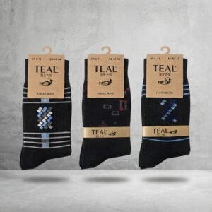 e834fab836fa8d483d5ee58ce07bedaf Teal Classic Winter Cotton Socks - Apparel Product Designed For Winter Wear And Daily Comfort Routine (Pack of 12) | Random Design