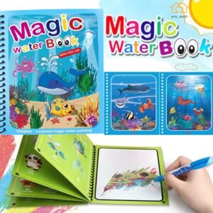 e889ab345c3fe9d133d4fc52ee33bb1c Magic Water Drawing Book for Kids – Reusable Mess-Free Coloring Book with Magic Pen