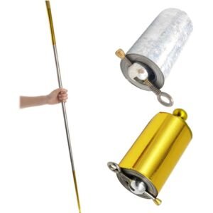 e91610d27a24efc7abcc8a476e82f805 Professional Metal Appearing Cane for Magic Tricks - Portable Telescoping Martial Arts Pocket Staff