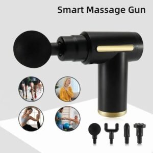 ea1d5820f61da118b812d55efb21e57c Professional Smart Percussion Massage Gun – High-Intensity Deep Tissue Muscle Massager With 4 Interchangeable Heads