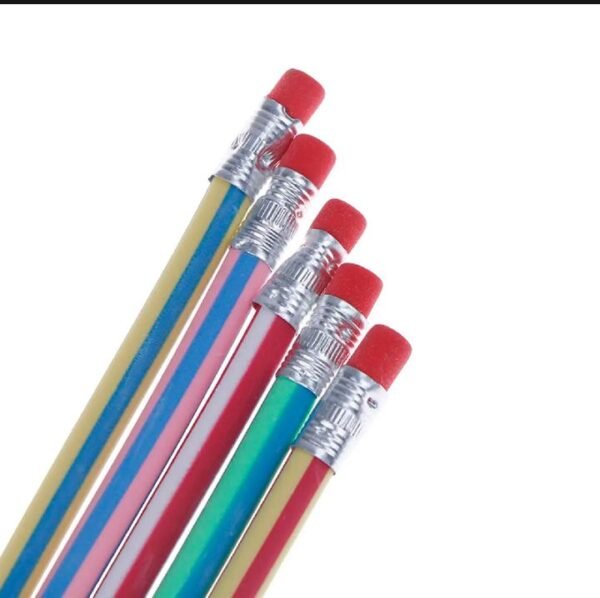 Bendy Flexible Soft Pencil With Eraser For Kids (Pack of 10)