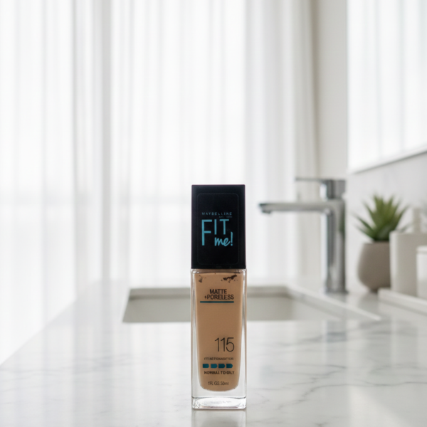 eb14946a129532aa3c368bcee430cd61 Fit Me Matte And Poreless Liquid Foundation 115 Ivory For Daily Makeup And Natural Look - 30ML