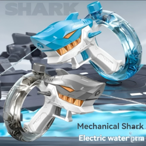 Rechargeable Shark Water Gun – High Pressure Electric Water Blaster Toy For Kids, Long Range Water Shooter, Fun Outdoor Summer Play (Random Color)
