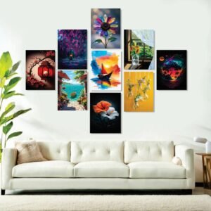 ed7a602138482e6868e1004ed0543c8d Set of 9 Premium Wall Art Photo Tiles – Modern Home Decor Sets 8x11