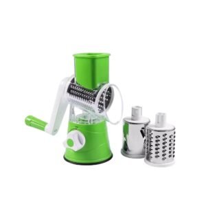 ee66747d54e38b6d2868eee30874c880 Manual Vegetable Drum cutter Slicer Multifunctional Round Slicer Kitchen Gadget (random color)