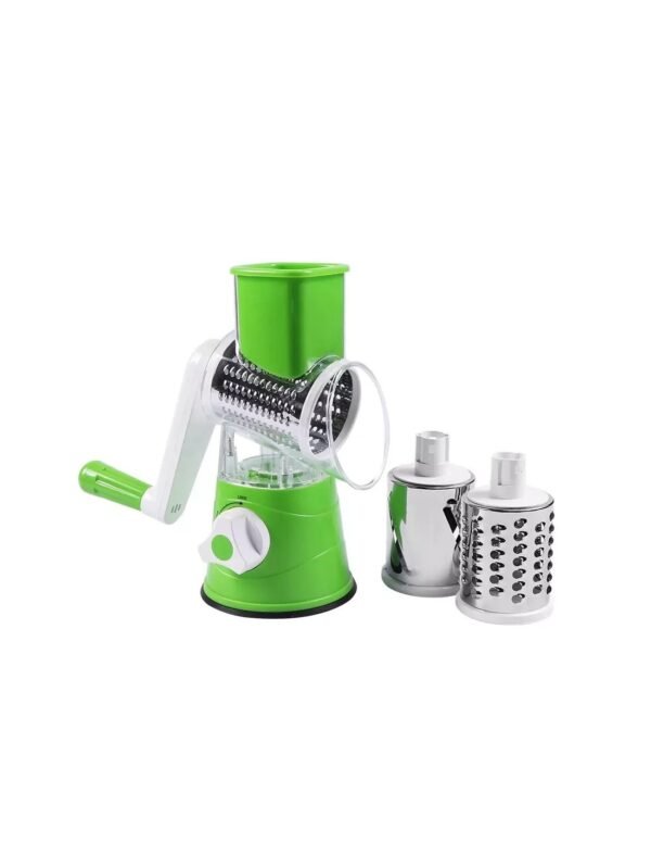 ee66747d54e38b6d2868eee30874c880 Manual Vegetable Drum cutter Slicer Multifunctional Round Slicer Kitchen Gadget (random color)