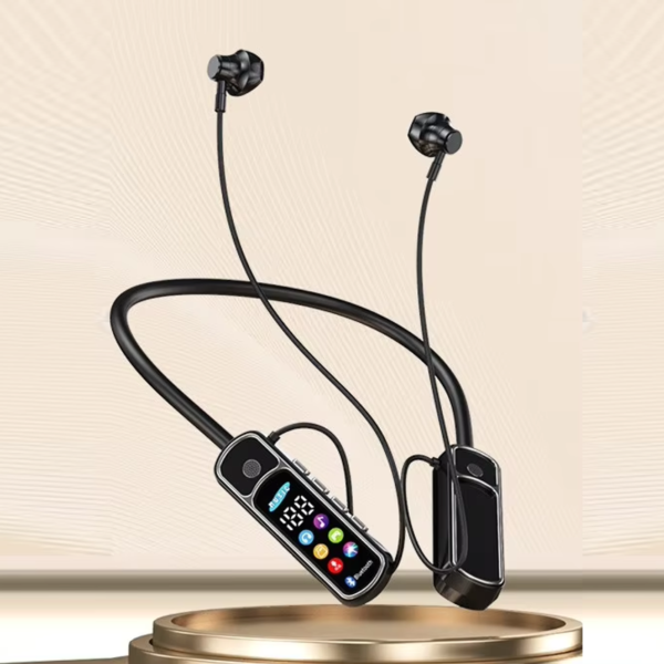 ef487f4a76dc117985078b8362c75841 Bluetooth 5.4 Wireless Neckband Earphones with Voice Changer, ENC Noise Cancellation, LED Display, HiFi Deep Bass & 10 Hours Playtime