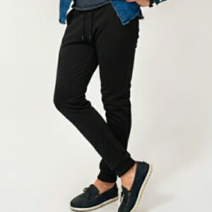 Black Trouser with Double Side Zipper Pockets | Comfortable & Stylish Casual Bottom | Premium Fabric