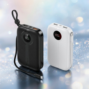 f1bb39c0574f387b9d1041555ca36053 Qtech 20000mAh Power Bank 22.5W PD Fast Charging | Pocket Size Portable Charger with LED Display (Random Color)