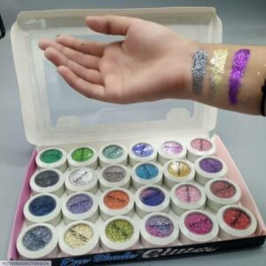 f274699edc3e1e9567c416cc27cb03b7 Miss Rose Multicolor High Pigmented Glitter Shimmer Eyeshadow Palette Set Professional Eye Makeup - Pack of 24