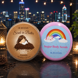 f2cf0752967ec5f2634795c909581b8f SK BLOOMS Body Scrub Set Coco Coffee And Sugar Body Scrub With Natural Ingredients For Body Whitening And Exfoliation Pack Of 2