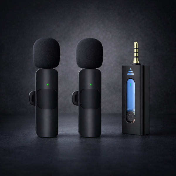 f3a76b14bc4db140747517ad8f0df5d4 K35 Wireless Microphone – High-Quality 2.4GHz Lapel Mic Set with 3.5mm Receiver for Mobile Phones, Cameras, Speakers & Vlogging