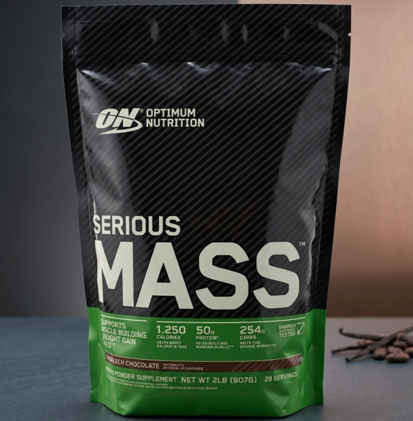 f41faddf6555048a284fc20b33d70ff4 Optimum Nutrition Serious Mass Weight Gainer 2LB Pack – High Calorie Protein & Muscle Mass Support