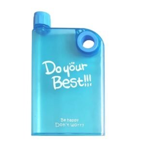 f5119cbf80f3a53ac5e3138b51f68d6b A5 Flat Water Bottle Slim Notebook Style Reusable Water Bottle (420ML) - Drinkware Accessory Designed For Hydration (Random Color)