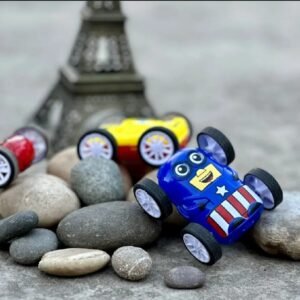 f75cd637365246e0f5873a0a9e015d75 360° Stunt Car Toy - Double-Sided Flip Action, Friction Powered, Cartoon-Themed Racer - Durable & Safe Kids Toy Car - Indoor & Outdoor Fun (Random Colour)