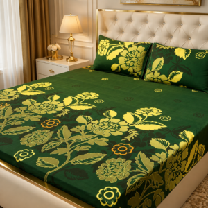 f7d3a92be90d02d3fb89e07de797804e 3D Crystal Cotton 3-Piece Bedsheet Set